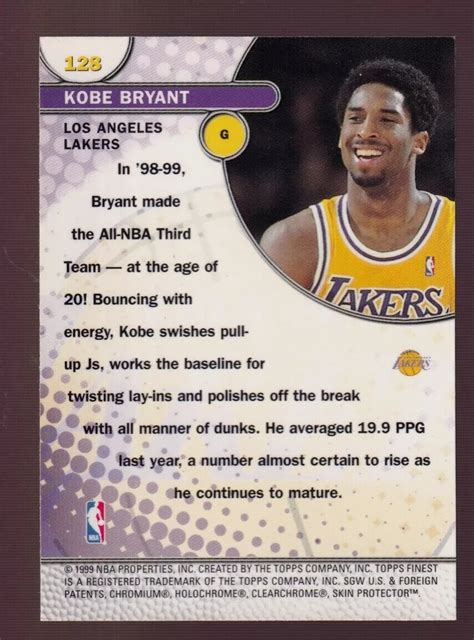 Kobe Bryant Topps Finest Sensations Lakers Hof Free