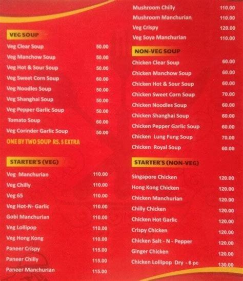 China Hut Menu Menu For China Hut Kothrud Pune Zomato