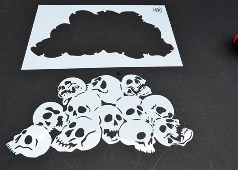 14 Mylar Skull Spray Painting Stencils RC Model Gun | Etsy