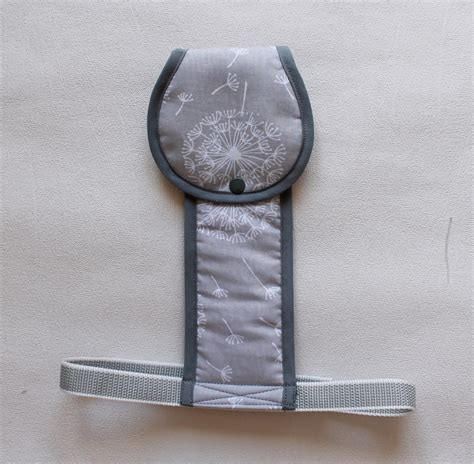 Crotch Strap For Stroller Dandelion On A Gray Background Buggy Textil