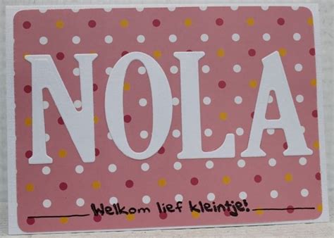 Gemaakt Door Joke Geboortekaartje Voor Nola Doors Knutselen