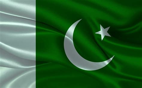 3d Waving Realistic Silk National Flag Of Pakistan Happy National Day