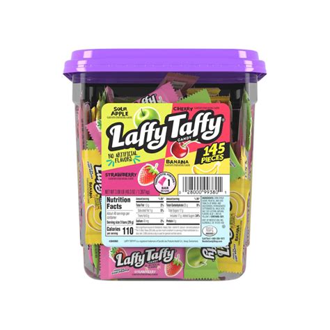 Nestle Laffy Taffy 4 Flavor Jar 145 Count 1 Pack