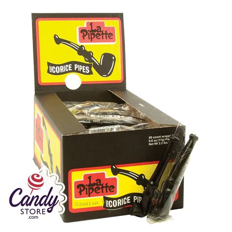 Candy Pipes Black Licorice - 60ct | CandyStore.com