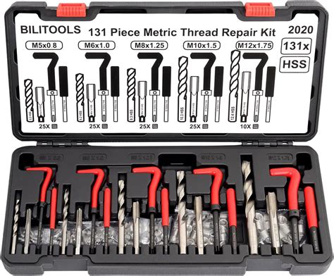 Helicoil Thread Repair Tool Kit 320 Piece Metric Sae Heli Coil Rethreading Insert