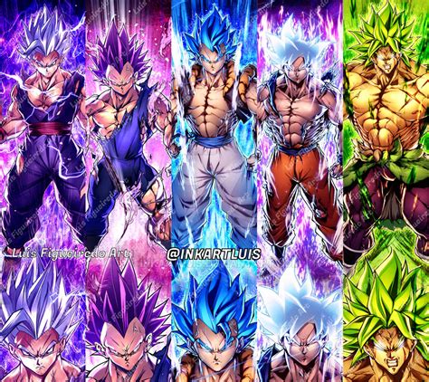 Strongest And Best Saiyans Ever By Inkartluis On Deviantart