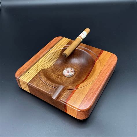 Wood Cigar Ashtray Etsy