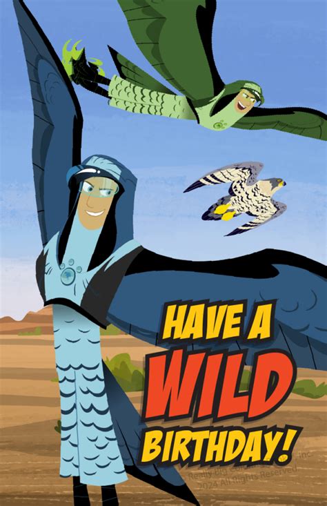 Wild Birthday Awesome Friend Kratts Card Really Big Coloring Books®