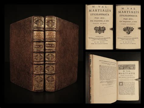 1693 1ed Martial Epigrams Roman Literature Poetry Epigrammata ...