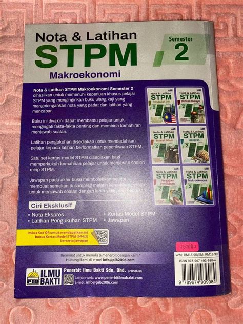 Stpm Makroekonomi Semester Version Hobbies Toys Books