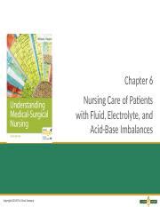 Ch06 Pptx Chapter 6 Nursing Care Of Patients With Fluid Electrolyte