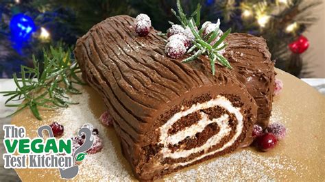 Vegan Yule Log B Che De No L The Vegan Test Kitchen Youtube