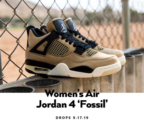 Womens Air Jordan 4 Retro Fossil Shop