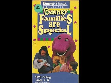 Barney Families Are Special 1995 VHS Rip YouTube