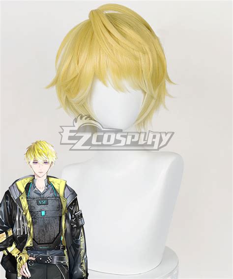 Virtual YouTuber Noctyx Sonny Brisko Golden Cosplay Wig