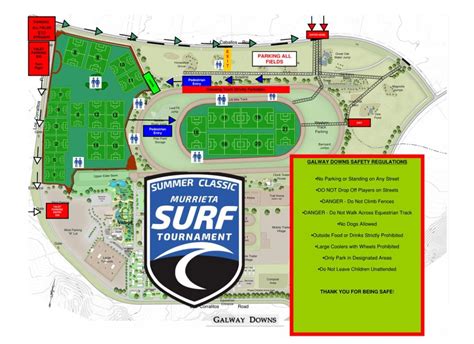 Surf Sports Park Field Map - Printable Maps Online