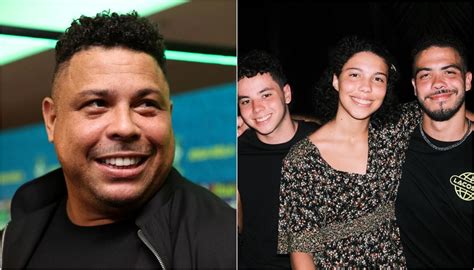 Filhos De Ronaldo Posam Juntos E Semelhan A Chama Aten O Os Quatro