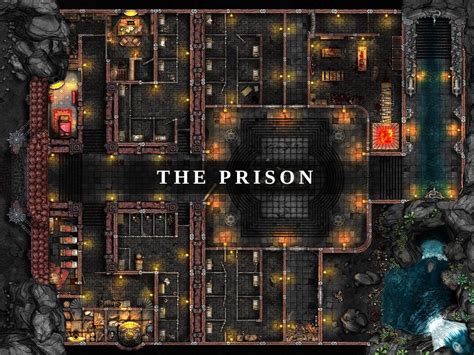 The Prison Battlemap Dnd Battle Map D D Battle Map Dungeons And