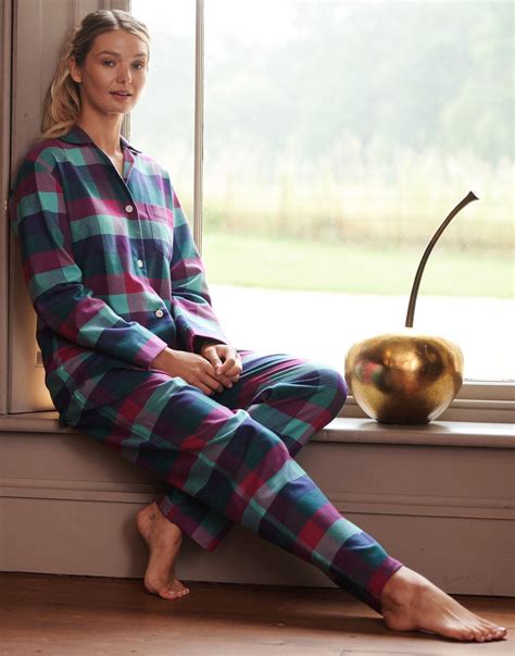 Womens Brushed Cotton Pyjama Set Country Living Marketplace