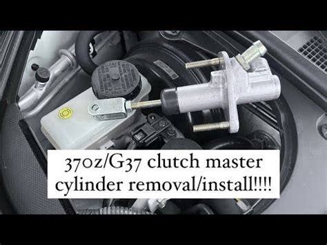 Remove Install 370z And G37 OEM Clutch Master Cylinder YouTube