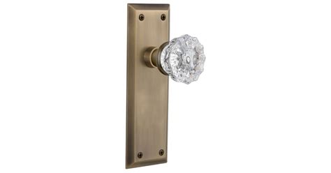 Nostalgic Warehouse 717320 Crystal Solid Brass Privacy