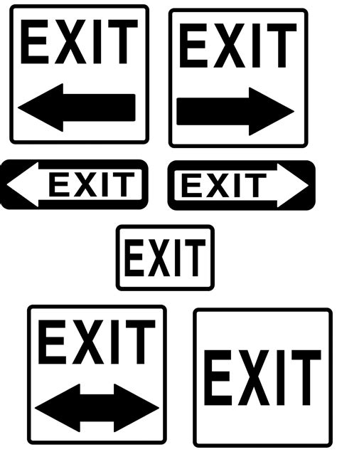 Exit Sign Dimensions