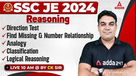 Ssc Je Reasoning Marathon 2024 Ssc Je Reasoning Important Topics By