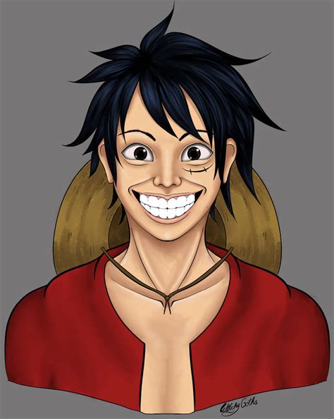 Smiling Luffy by WitchyGoths on DeviantArt