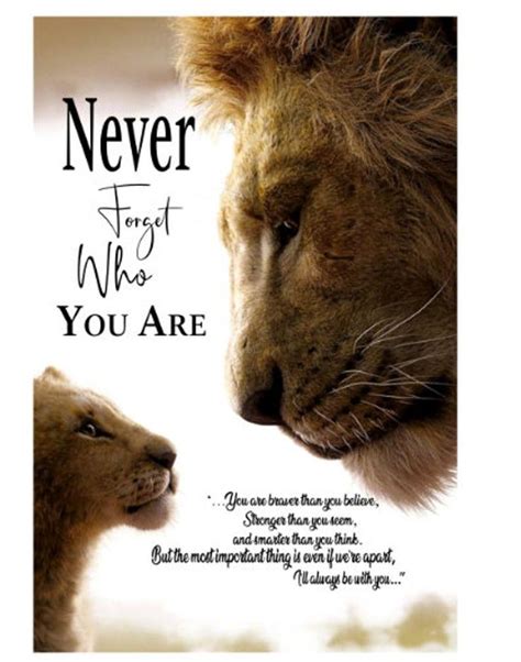 The Lion King Never Forget Who You Are Framed Canvas 0 75 In Etsy