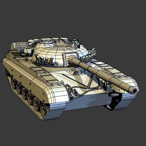 3d model of t-72 tank