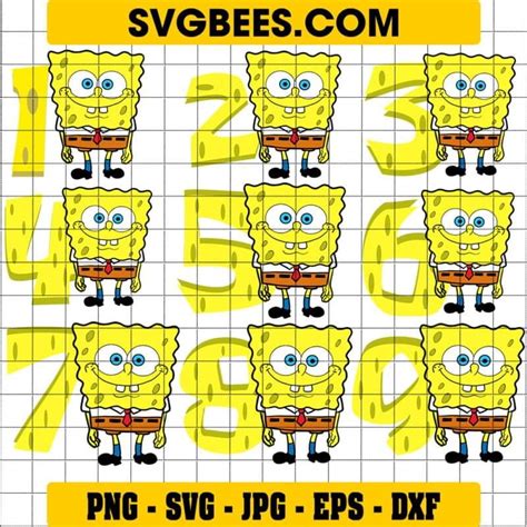 Nickelodeon Character spongebob SVG and PNG - SVGbees