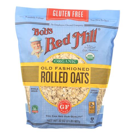 Bob's Red Mill - Organic Old Fashioned Rolled Oats - Gluten Free - Case