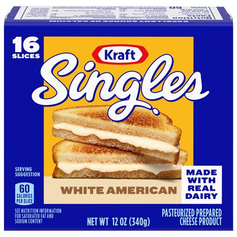 Save On Kraft Singles White American Cheese Slices Ct Order Online