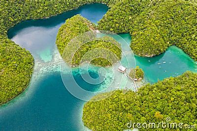 Sugba Lagoon Siargao Philippines Small Islands With Lagoons Top View