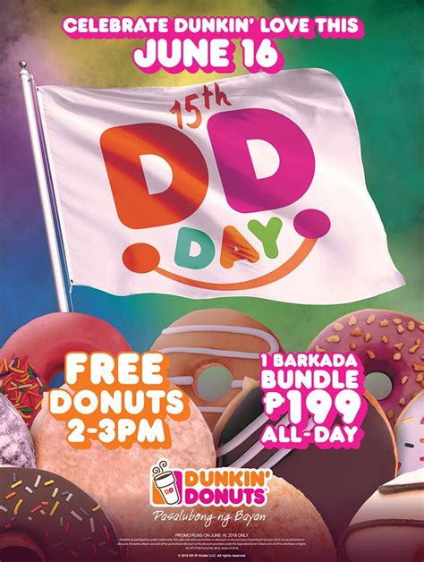 Manila Shopper Dunkin Donuts Day Free Donut Promo June Ddday