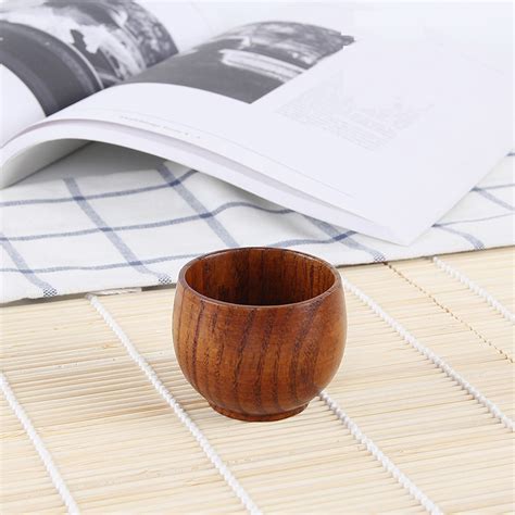 Solid Wood Retro Wooden Coffee Cup Restaurant Insulation Wooden Cup Tea