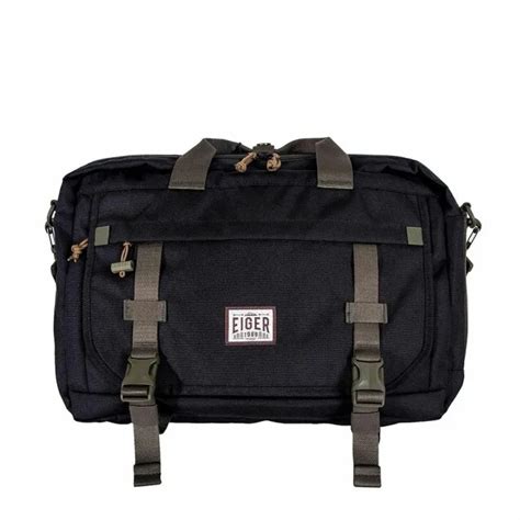 TAS LAPTOP EIGER BRIEFCASE TRILOGIC 1989 20L HITAM ORIGINAL Lazada