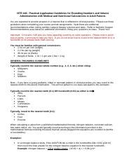 Morse Medical Rounding And Fluids Docx Ntr Practical