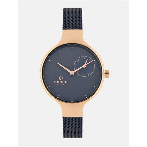 Buy Obaku Eng Ocean Blue Round Dial Women S Watch V Ldvlml Online