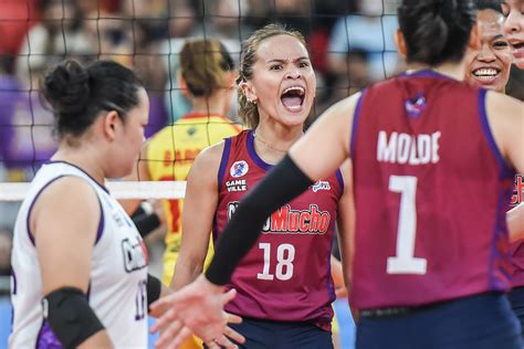 Pvl Choco Mucho Ousts F Logistics From Semis Race With Th Straight