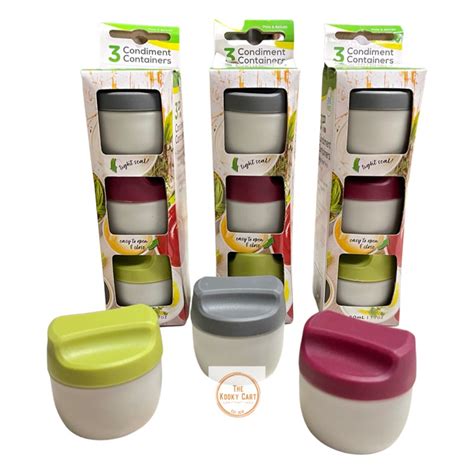 pc mini condiment sauce container condiments dressing pot  bento