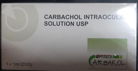 Buy Carbakol Carbachol Intraocular Solution 001wv X 1ml By Wizcure