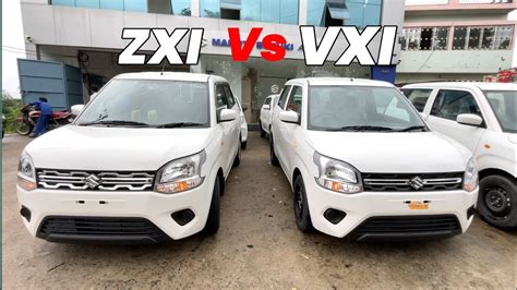 New Wagonr Vxi Vs Zxi Features Price Ex Showroom Onroad