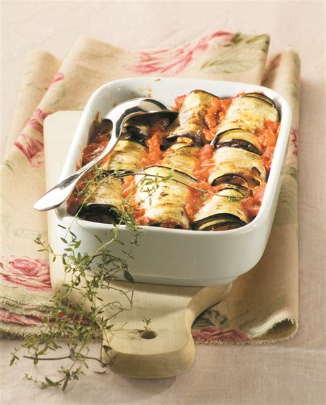 Recette gratin daubergines au chèvre et à la tomate Marie Claire