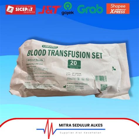 Jual Blood Transfusion Set Onemed Blood Transfusi Onemed Shopee