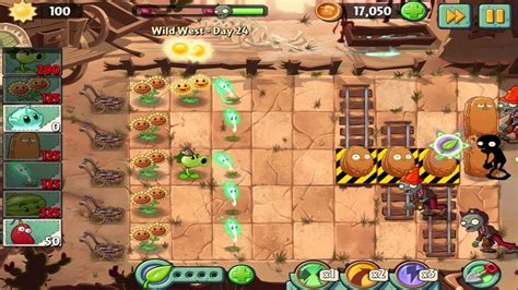 Plants Vs Zombies 2 Wild West Day 24 Walkthrough Youtube