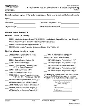 Fillable Online Mtu Certificate Audit Forms The Registrar S Office