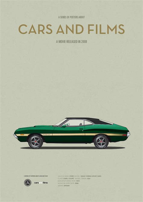 Gran Torino Car Movie Poster Art Print A3 Cars and Films - Etsy