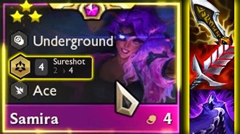 3 Star Samira ⭐⭐⭐ 4 Sureshot Tft Set 8 Monsters Attack Youtube