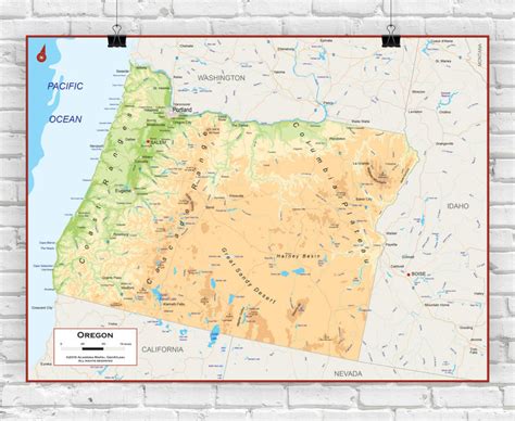 Oregon Reference Wall Map World Maps Online